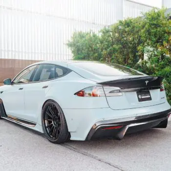 Battleship Gray Tesla Model S-Apex - Color Change Vinly Wrap & Full Detailing