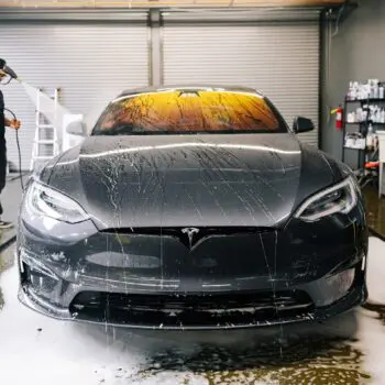 Midnight Silver Metallic Tesla Model S Plaid Multi Stage Paint Correction PPFPaint Protection Film Image 3