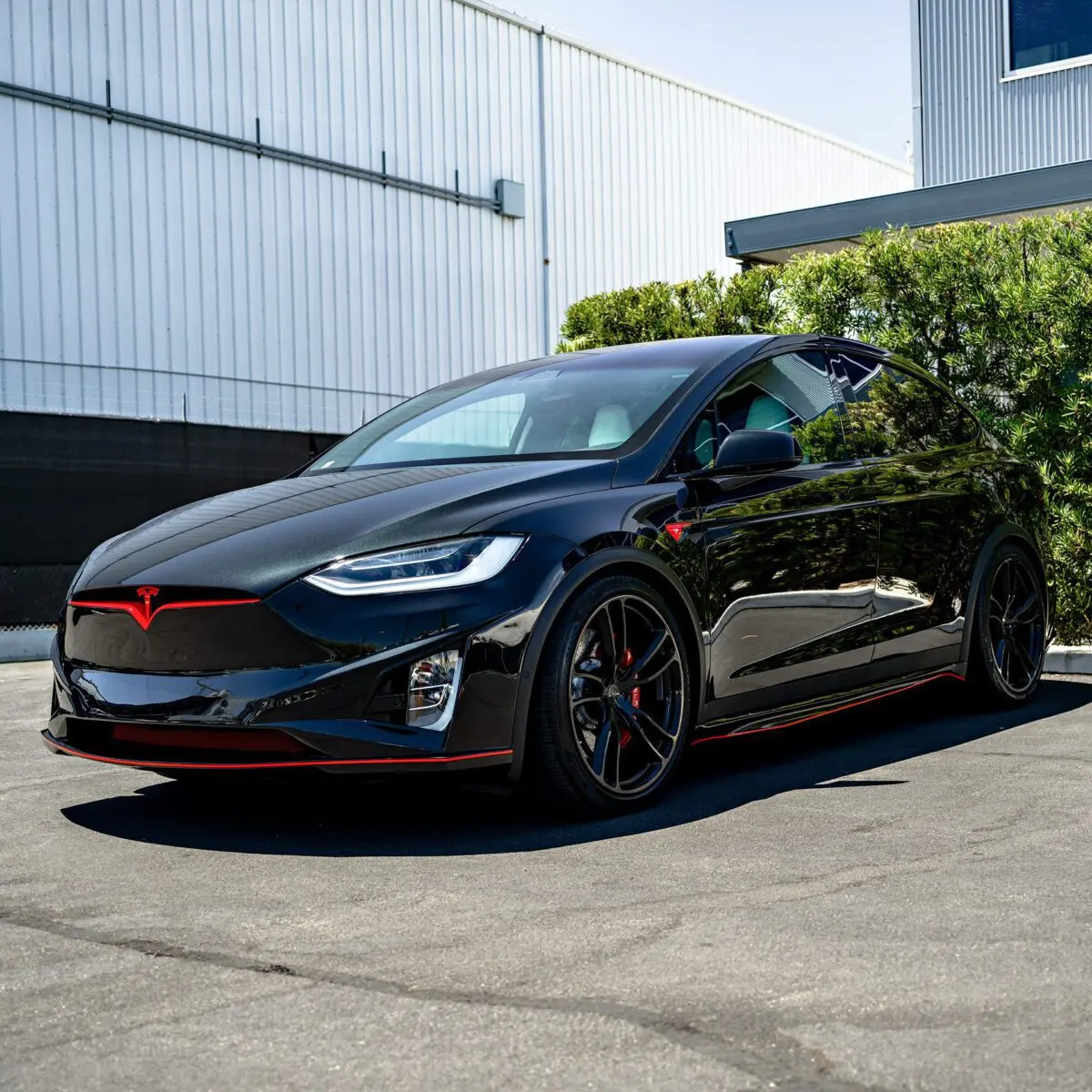 Obsidian Black Tesla Model X – XPEL Ultimate Plus PPF (Paint Protection Film)