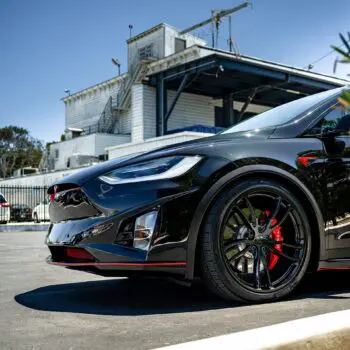 Solid Black Tesla Model X - XPEL Ultimate Plus PPF (Paint Protection Film)