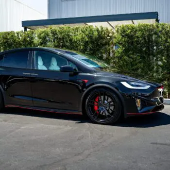 Solid Black Tesla Model X - XPEL Ultimate Plus PPF (Paint Protection Film)