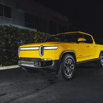 Compass Yellow Rivian RT-1 - Full Front-End XPEL Ultimate Plus Paint Protection Film