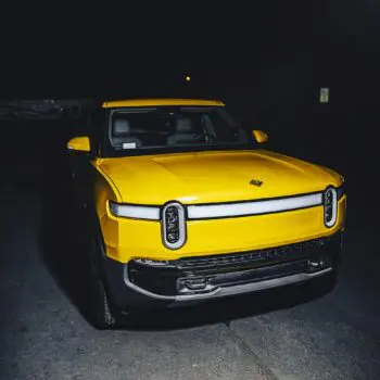 Compass Yellow Rivian RT-1 - Full Front-End XPEL Ultimate Plus Paint Protection Film