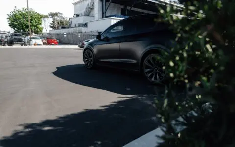 Blacked Out 2023 Tesla Model X Plaid - PPF (Paint Protection Film), Ceramic Coating