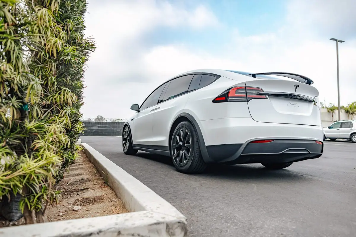 Pearl White Multi-Coat Model X – XPEL Paint Protection Film (PPF) and Window Tint