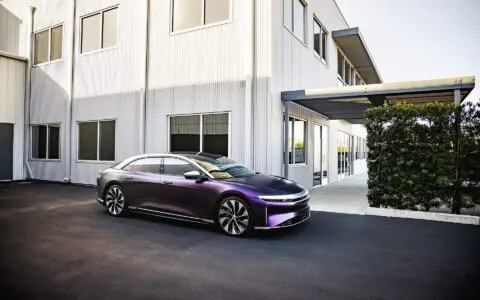 Matte Purple/Black Iridescent Lucid Air - Wrap, PPF, Window Tinting and Ceramic Coating Los Angeles