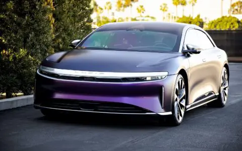 Matte Purple/Black Iridescent Lucid Air - Wrap, PPF, Window Tinting and Ceramic Coating Los Angeles