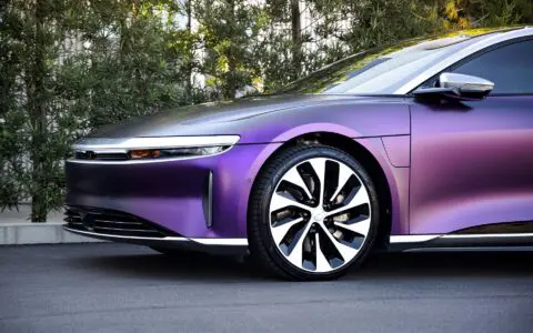 Matte Purple/Black Iridescent Lucid Air - Wrap, PPF, Window Tinting and Ceramic Coating Los Angeles