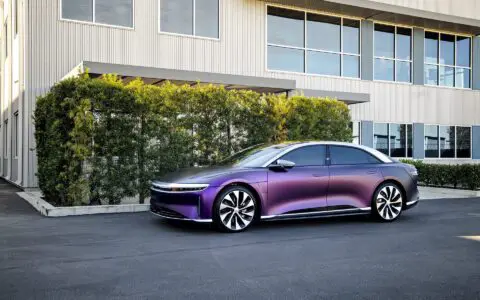 Matte Purple/Black Iridescent Lucid Air - Wrap, PPF, Window Tinting and Ceramic Coating Los Angeles