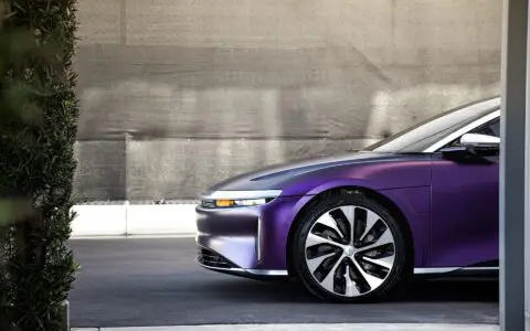Matte Purple/Black Iridescent Lucid Air - Wrap, PPF, Window Tinting and Ceramic Coating Los Angeles