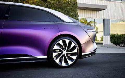 Matte Purple/Black Iridescent Lucid Air - Wrap, PPF, Window Tinting and Ceramic Coating Los Angeles