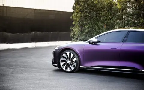 Matte Purple/Black Iridescent Lucid Air - Wrap, PPF, Window Tinting and Ceramic Coating Los Angeles