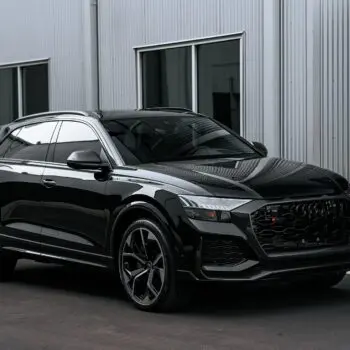 Mythos Black Metallic 2023 Audi RSQ8 Multi Stage Paint Correction PPF Ceramic Coating More Image 73