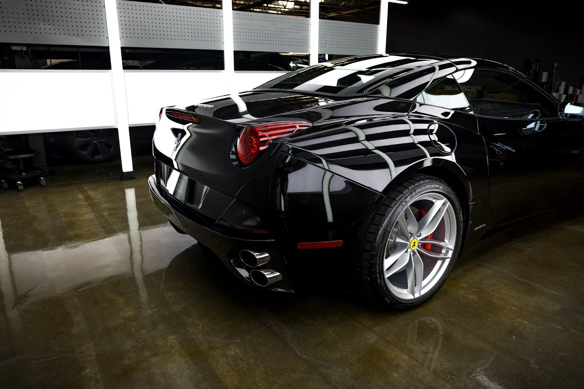 Nero Ferrari California - Full Vehicle Multi-Stage Paint Correction & Ceramic Coating Los Angeles, California