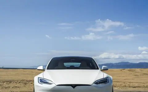 Satin White Pearl Unplugged Performance Tesla Model S Plaid S-APEX, Los Angeles, California