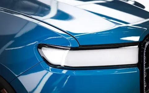Blue Rivian R1T Full Window Tint And Ceramic Coating By Bulletproof Auto Spa Image 21