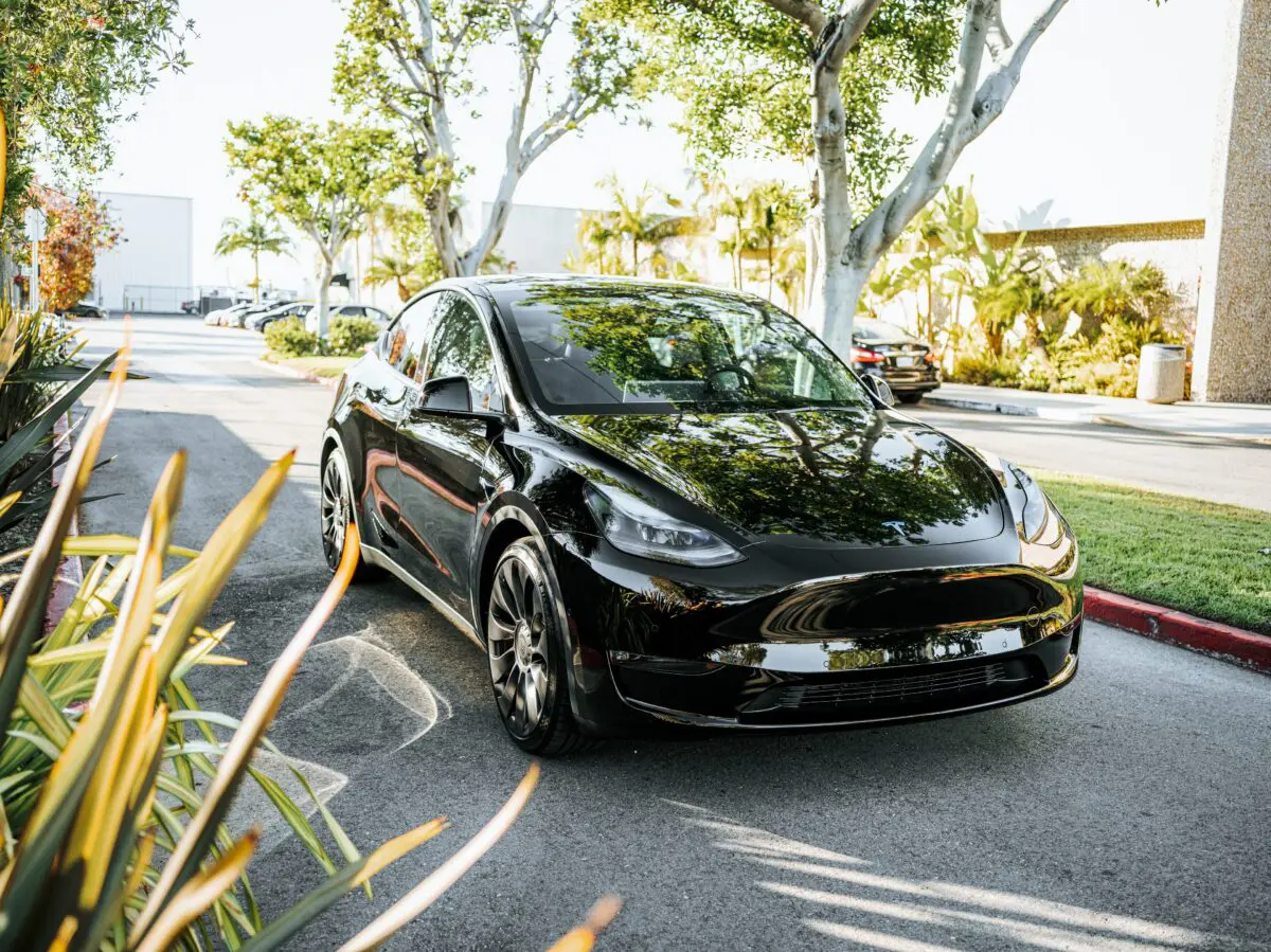 Black Tesla Model Y – Paint Protection Film, Ceramic Window Tint, Emblem blackout with Custom Overlay and More