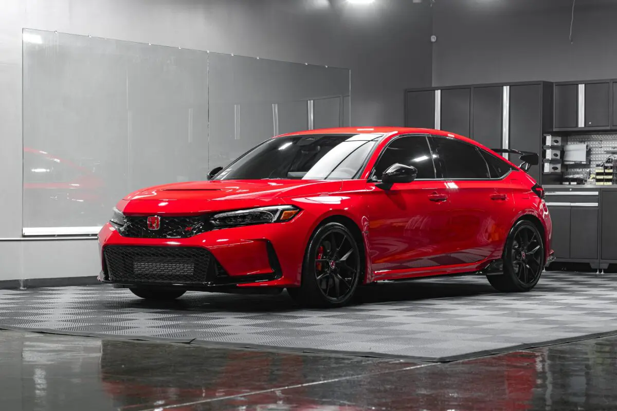 Red 2023 Honda Civic Type-R – Multi-Stage Paint Correction, PPF, Ceramic Coating