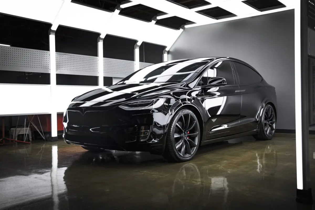 Black Tesla Model X – Premium Ceramic Window Tint, PPF, Ceramic Coating and More