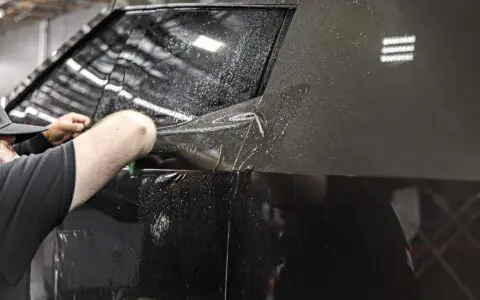 Tesla Cybertruck - PurePPF Platinum colored protection film, Premium Ceramic Window Tint and More
