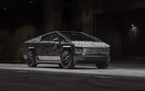 Unplugged Performance Digital Camo Cybertruck Tesla Owners Silicon Valley 22 inch Cybrhex wheels 2