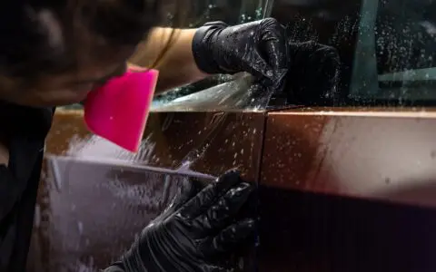 Tesla Cybertruck - Satin Roaring Thunder color-change vinyl wrap, PPF, Ceramic window tint and more