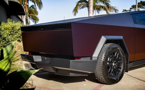 Tesla Cybertruck - Satin Roaring Thunder color-change vinyl wrap, PPF, Ceramic window tint and more
