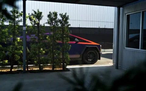 Tesla Cybertruck - Satin Roaring Thunder color-change vinyl wrap, PPF, Ceramic window tint and more