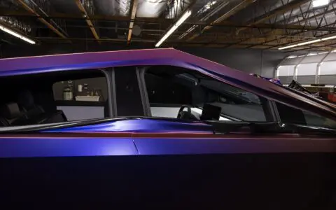 Tesla Cybertruck - Satin Roaring Thunder color-change vinyl wrap, PPF, Ceramic window tint and more