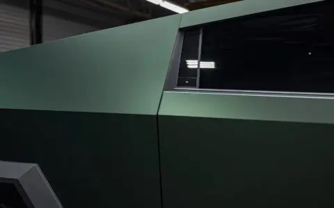 Tesla Cybertruck - Satin Forest Green Colored PPF, Ceramic Coating
