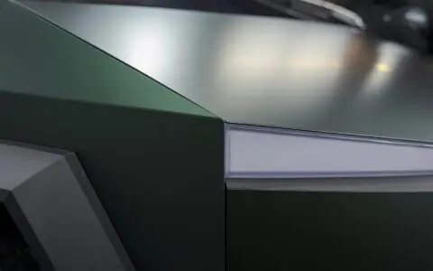 Tesla Cybertruck - Satin Forest Green Colored PPF, Ceramic Coating