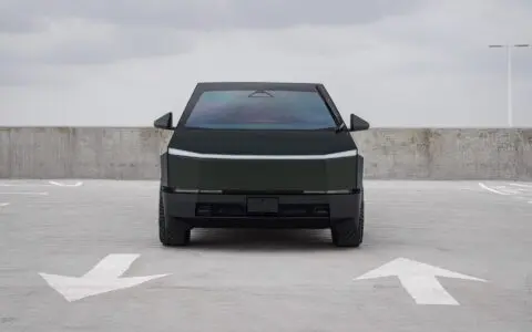 Tesla Cybertruck - Satin Forest Green Colored PPF, Ceramic Coating