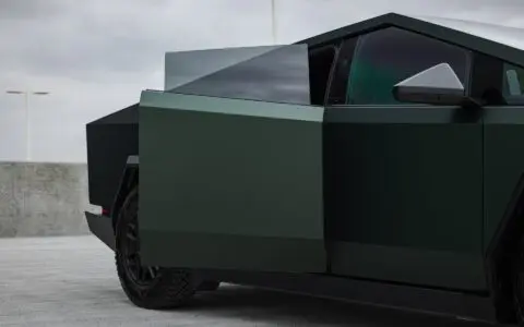 Tesla Cybertruck - Satin Forest Green Colored PPF, Ceramic Coating
