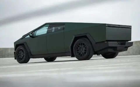 Tesla Cybertruck - Satin Forest Green Colored PPF, Ceramic Coating