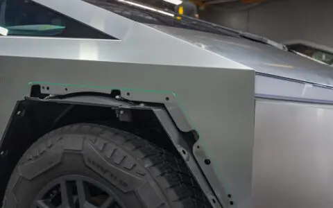 Tesla Cybertruck - Satin Forest Green Colored PPF, Ceramic Coating