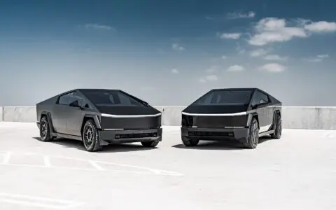 Tesla Cybertruck Gloss & Matte Black Duo - Ultimate Plus Gloss Black PPF w/ matte black decals