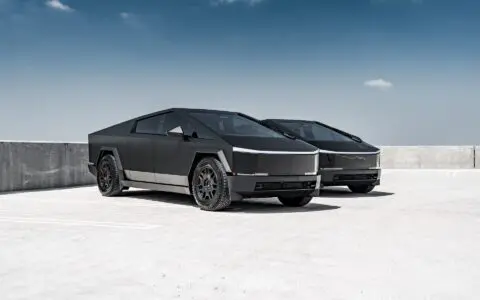 Tesla Cybertruck Gloss & Matte Black Duo - Ultimate Plus Gloss Black PPF w/ matte black decals