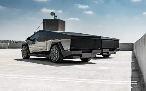 Tesla Cybertruck Gloss & Matte Black Duo - Ultimate Plus Gloss Black PPF w/ matte black decals