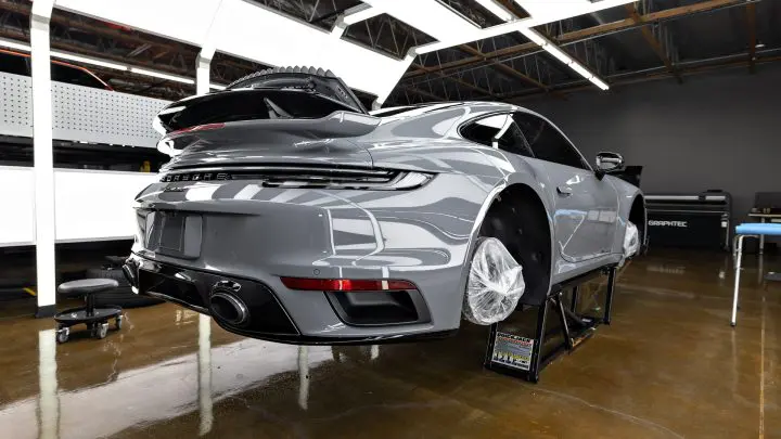Arctic Grey 992 Porsche 911 Turbo S - PPF, nano-ceramic window tint and ceramic coating