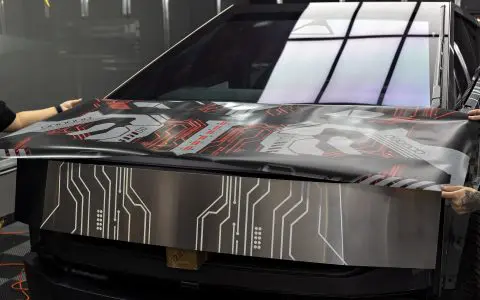 Custom Design Circuit Board Cybertruck - Nano-ceramic window tint and Full printed wrap