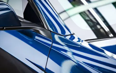 Tesla Highland Model 3 Performance - olor-change vinyl wrap, nano-ceramic window tint, ceramic coating