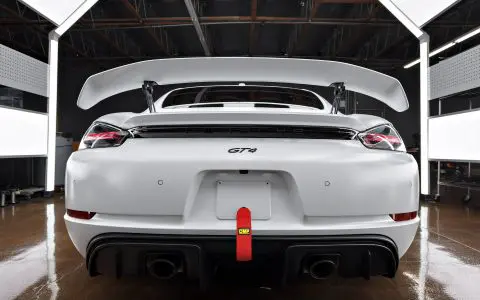 White 718 Porsche Cayman GT4 - PPF, Window Tint and Ceramic Coating