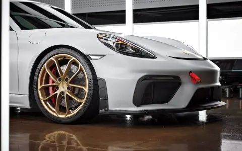 White 718 Porsche Cayman GT4 - PPF, Window Tint and Ceramic Coating
