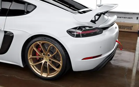 White 718 Porsche Cayman GT4 - PPF, Window Tint and Ceramic Coating