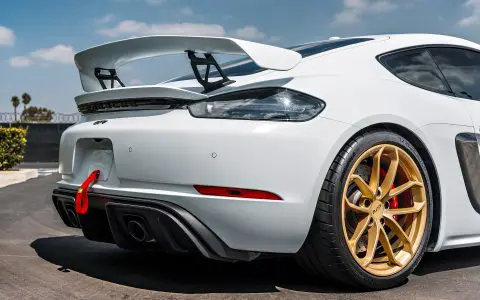 White 718 Porsche Cayman GT4 - PPF, Window Tint and Ceramic Coating