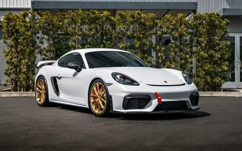 White 718 Porsche Cayman GT4 - PPF, Window Tint and Ceramic Coating