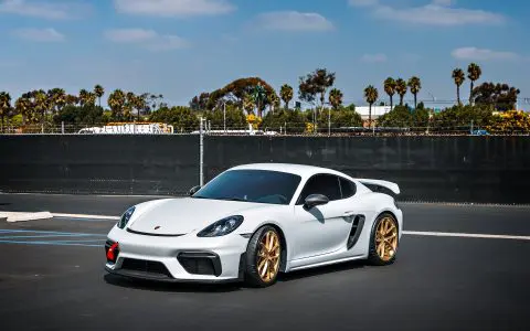 White 718 Porsche Cayman GT4 - PPF, Window Tint and Ceramic Coating