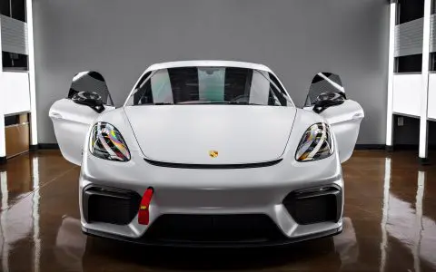 White 718 Porsche Cayman GT4 - PPF, Window Tint and Ceramic Coating