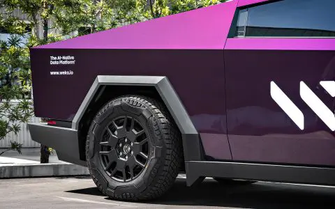 Blackberry Cybertruck - PPF and Custom branded graphics