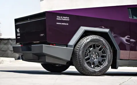 Blackberry Cybertruck - PPF and Custom branded graphics